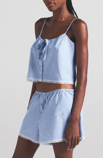 Crop Poplin Sleep Camisole