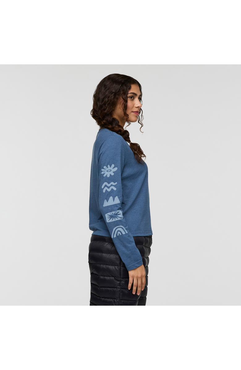 Cotopaxi Sky To Sea Long-Sleeve T-Shirt - Women's, Alternate, color, Deep Sea