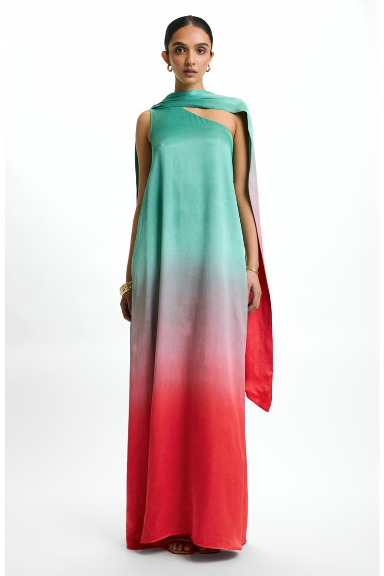 Raya Gown Fsc® Certified Viscose Ombra Popsicle, Alternate, color, Ombra Popsicle