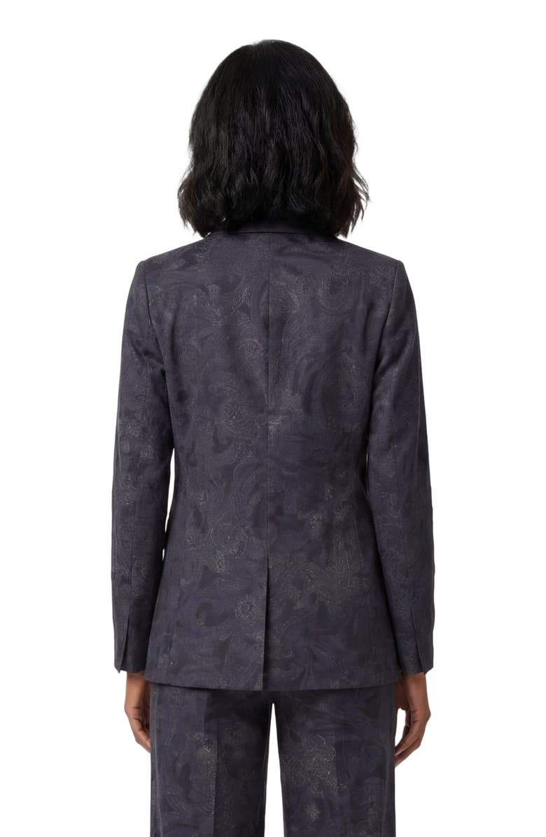 Lords of Harlech Paisley Explosion Womens Tailored Blazer, Alternate, color, Paisley Explosion Black