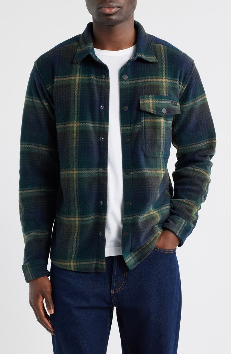 Billabong Furnace Flannel Button-Up Shirt, Main, color, Midnight