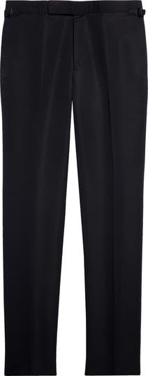 【関税込み】tom ford Tuxedo pants TOM FORD Straight-Leg Satin-Trimmed Wool, Mohair and Silk