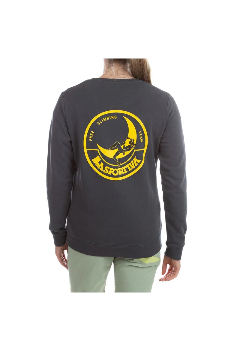 Climbing On The Moon Sweatshirt - Women's, Main, color, Carbon/Giallo