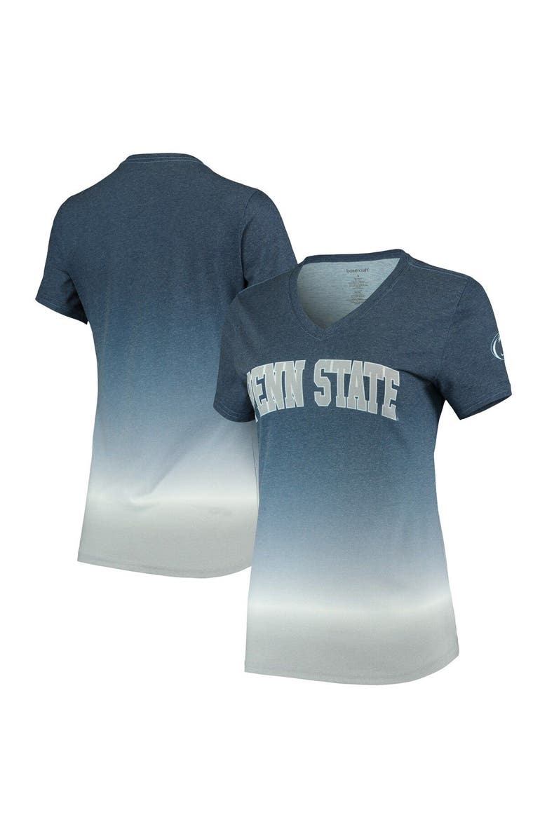 BOXERCRAFT Women's Navy Penn State Nittany Lions Ombre V-Neck T-Shirt, Alternate, color, 