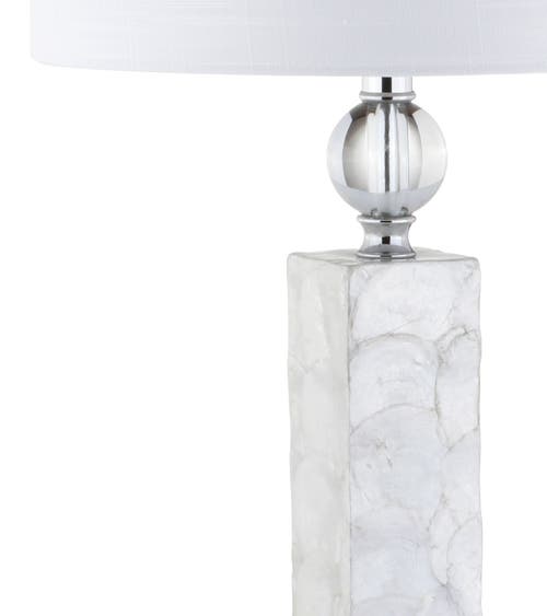 Jonathan Y Bailey 32" Led Seashell Table Lamp, White