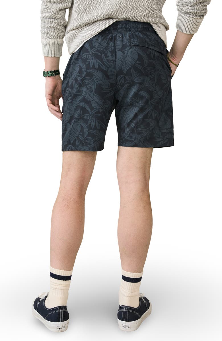 Faherty Shorelite Swim Trunks, Alternate, color, Graphite Black Leaves