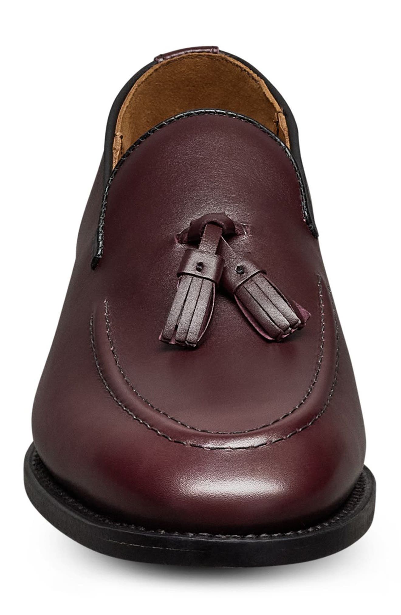 Rand Apron Toe Tassel Loafer, Alternate, color, BURGUNDY