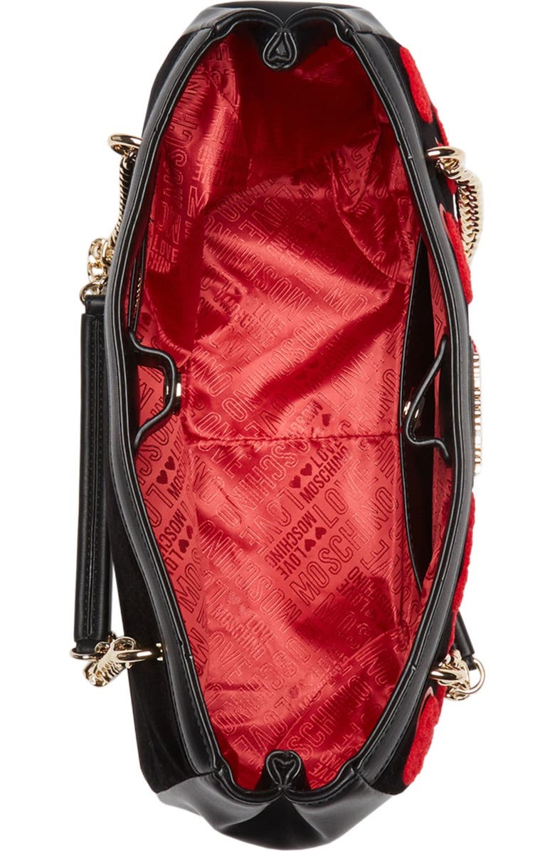 Love Moschino Scribble Heart Shoulder Bag, Alternate, color,