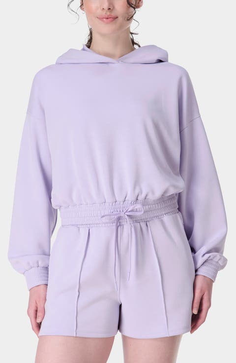 Sand Wash Cloud Weight Crop Hoodie