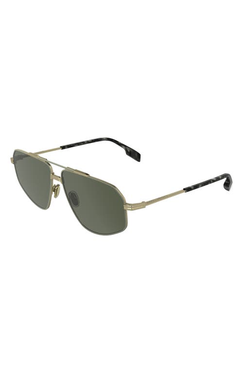 Canada Goose 61mm Polarized Aviator Sunglasses In Matte Gold