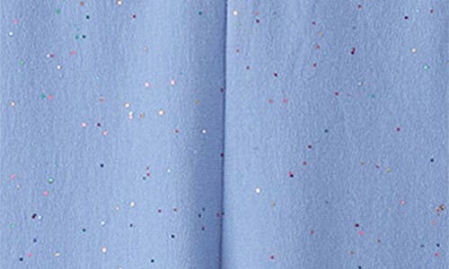 Hatley Kids' Cozy Glitter Stretch Cotton Leggings In Blue