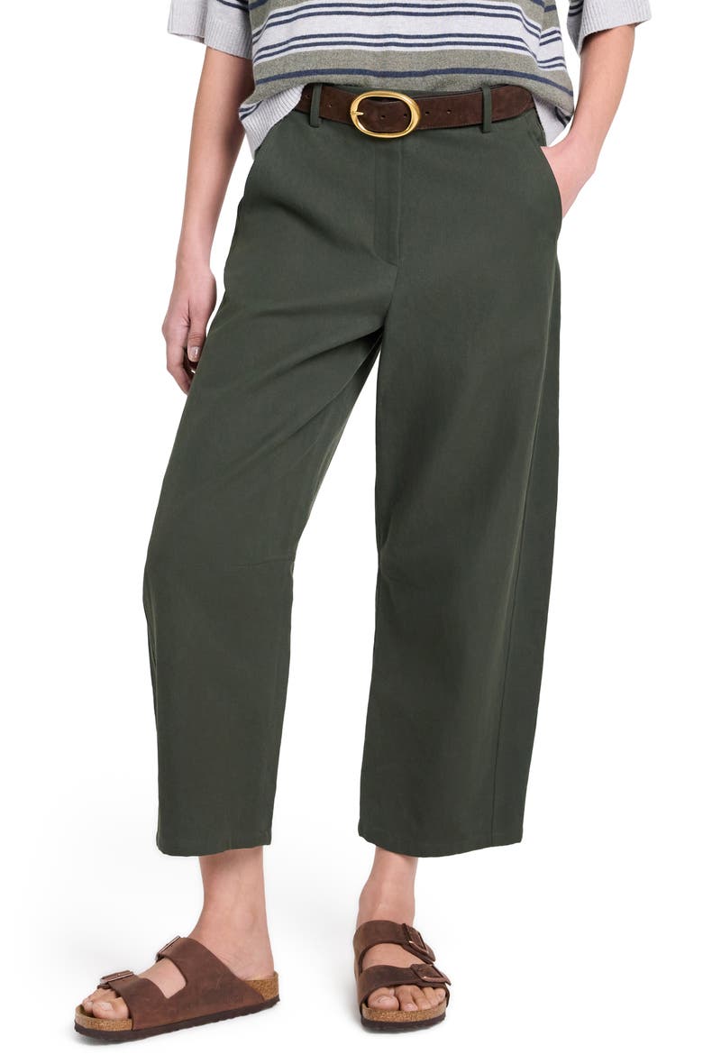 Slouchy Crop Boyfriend Pants, Main, color, ROSIN