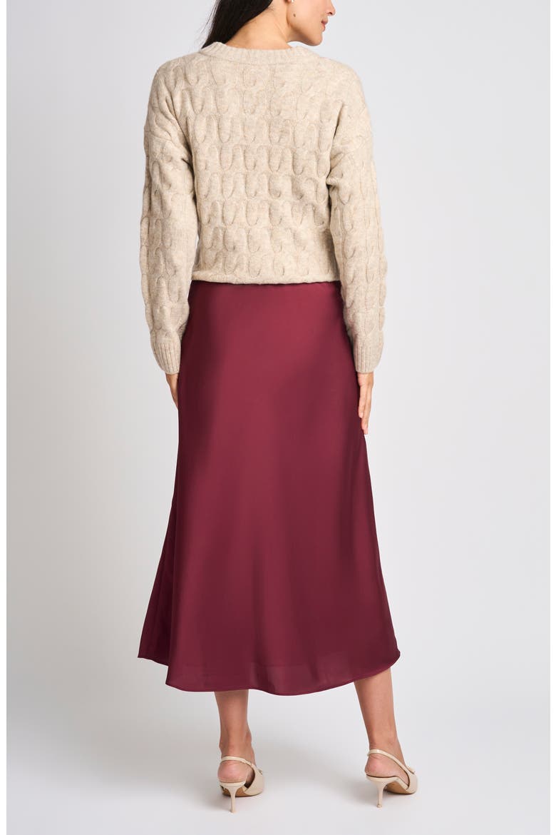 Maxi Skirt, Alternate, color, BURGUNDY