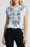 APNY Embroidered Tie Dye Top