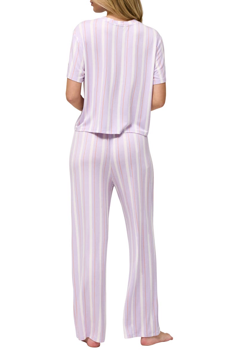 Honeydew All American Pajamas, Alternate, color, Garden Stripe