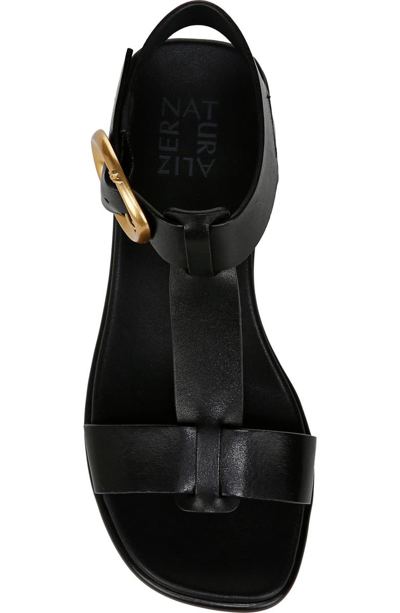 Naturalizer Brandy T-Strap Sandal, Alternate, color, Black