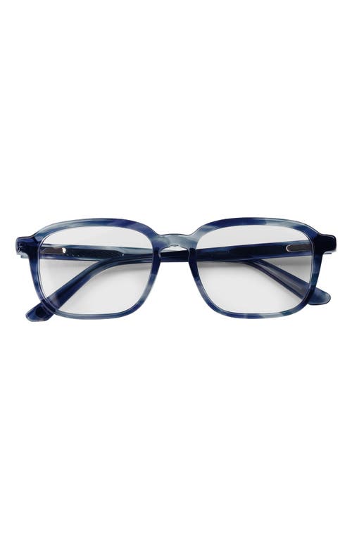 Eyebobs Well Done 52mm Blue Light Blocking Square Reading Glasses In Blue