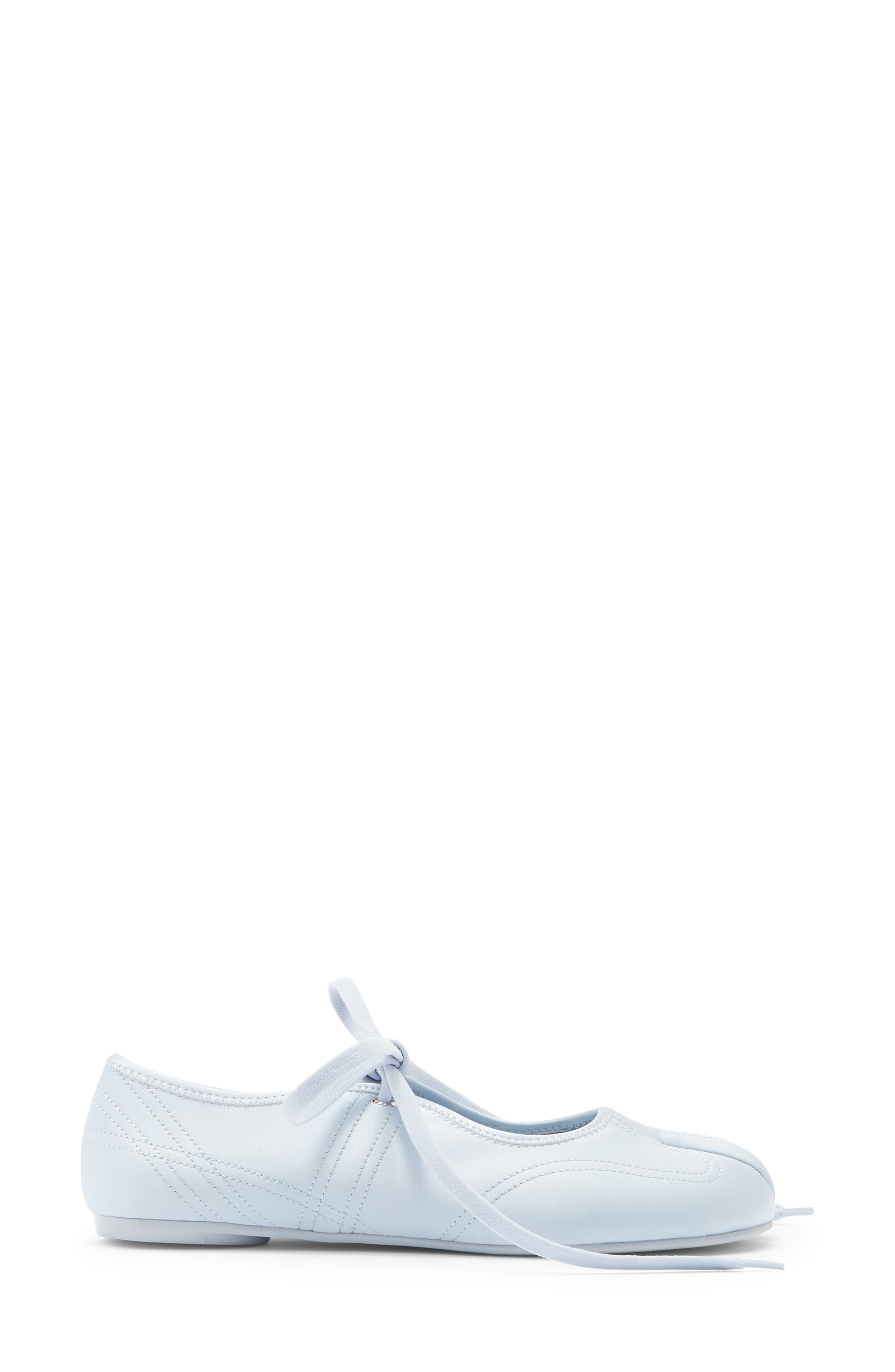Saturna Split Toe Mary Jane Flat, Alternate, color, LIGHT BLUE SATIN