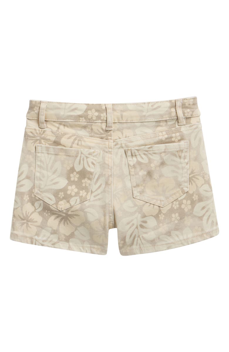 Tractr Kids' Tropical Print Shorts, Alternate, color, Sand