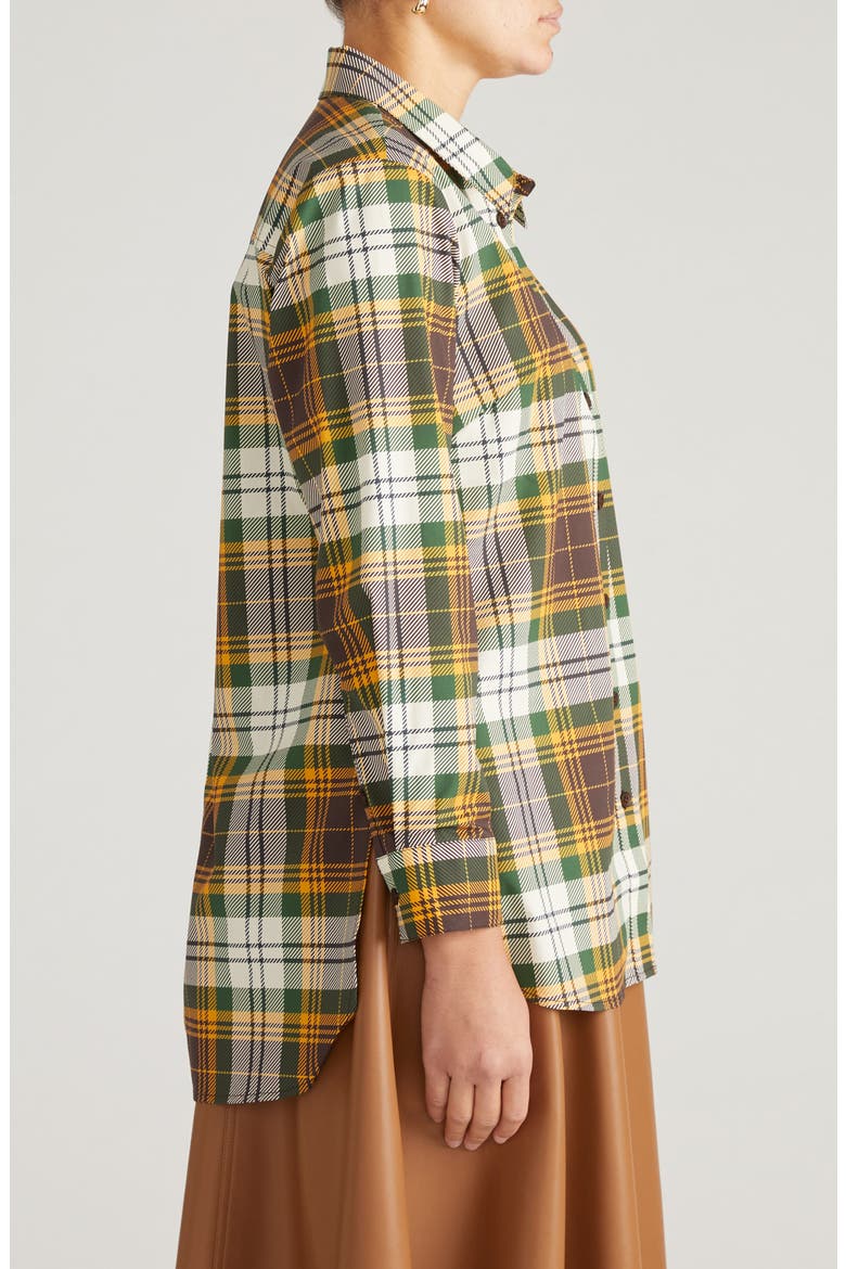 The Artist Poplin Shirt, Alternate, color, BROWN PLAID