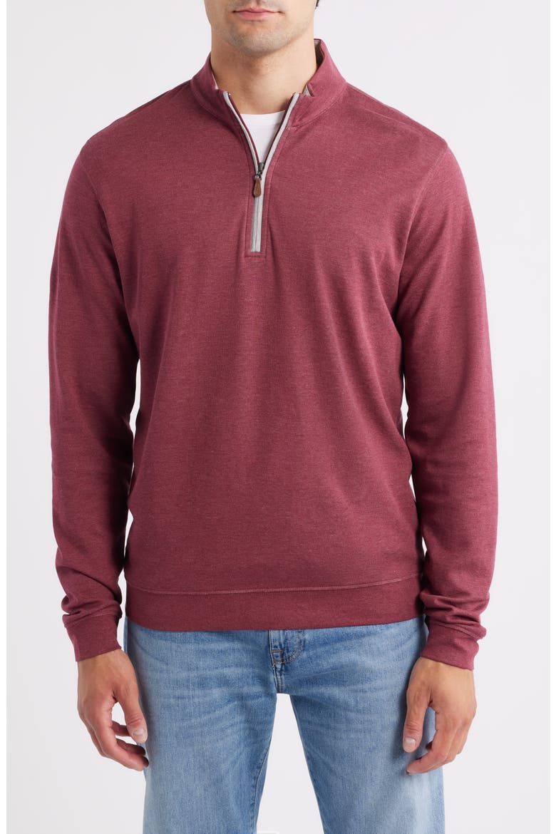 Sully Quarter Zip Pullover, Main, color, PORT