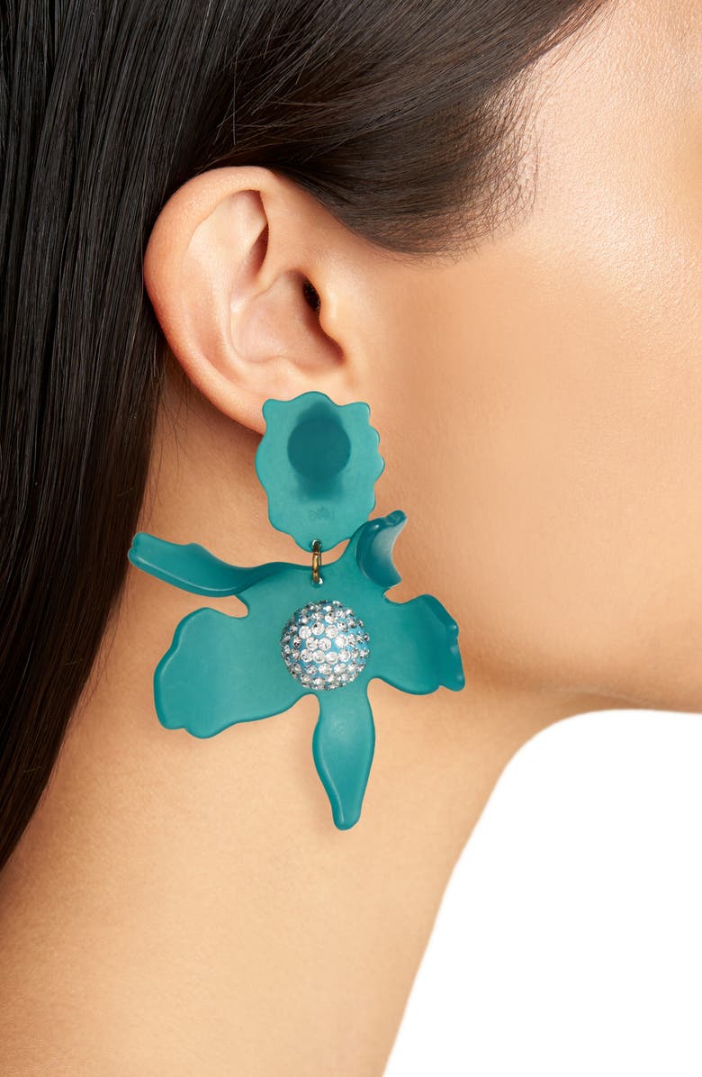 Lele Sadoughi Crystal Clip-On Drop Earrings, Alternate, color, 