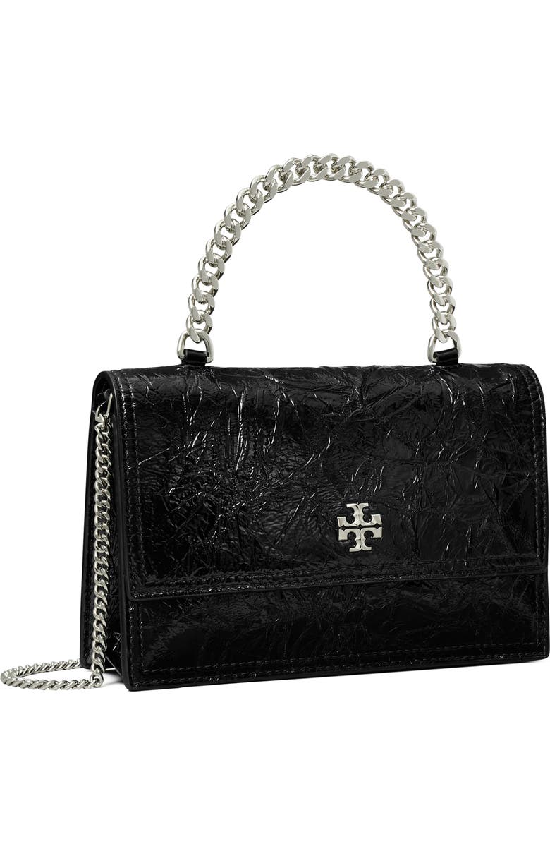 Tory Burch Mini Kira Deconstructed Leather Top Handle Bag, Alternate, color,