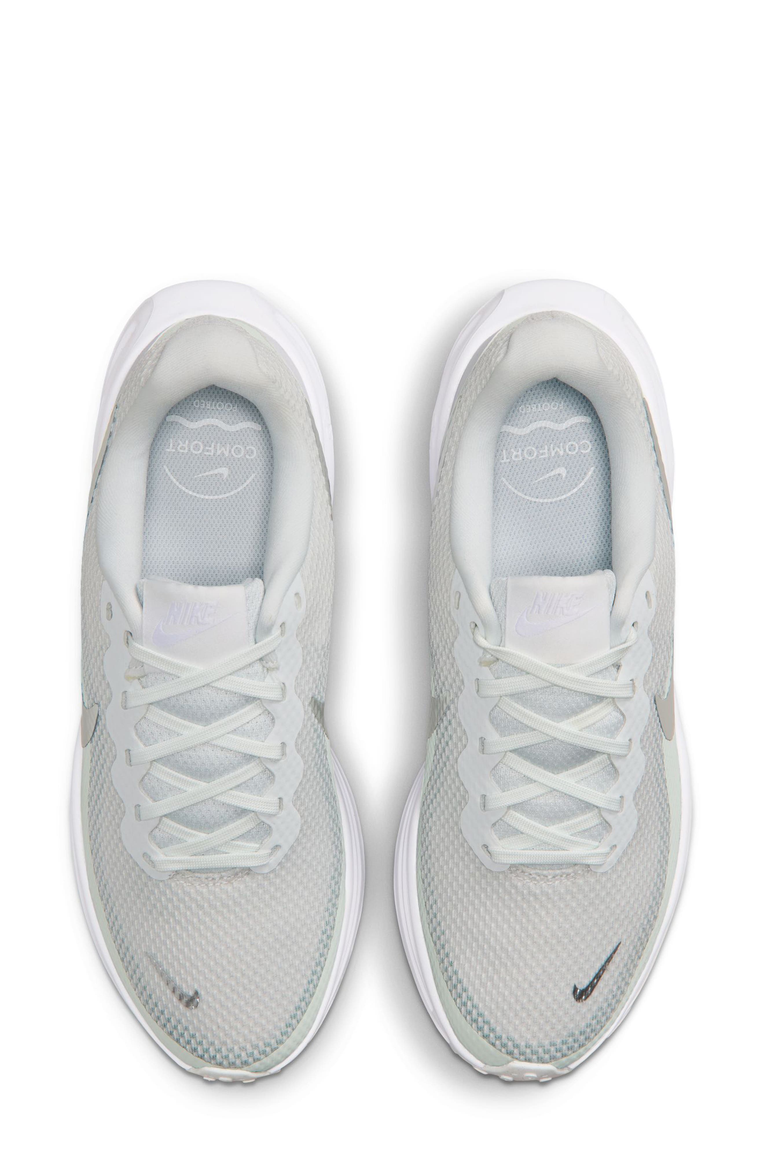 Nike Revolution 8 Running Shoe, Alternate, color, White/ Silver/ Barely Green