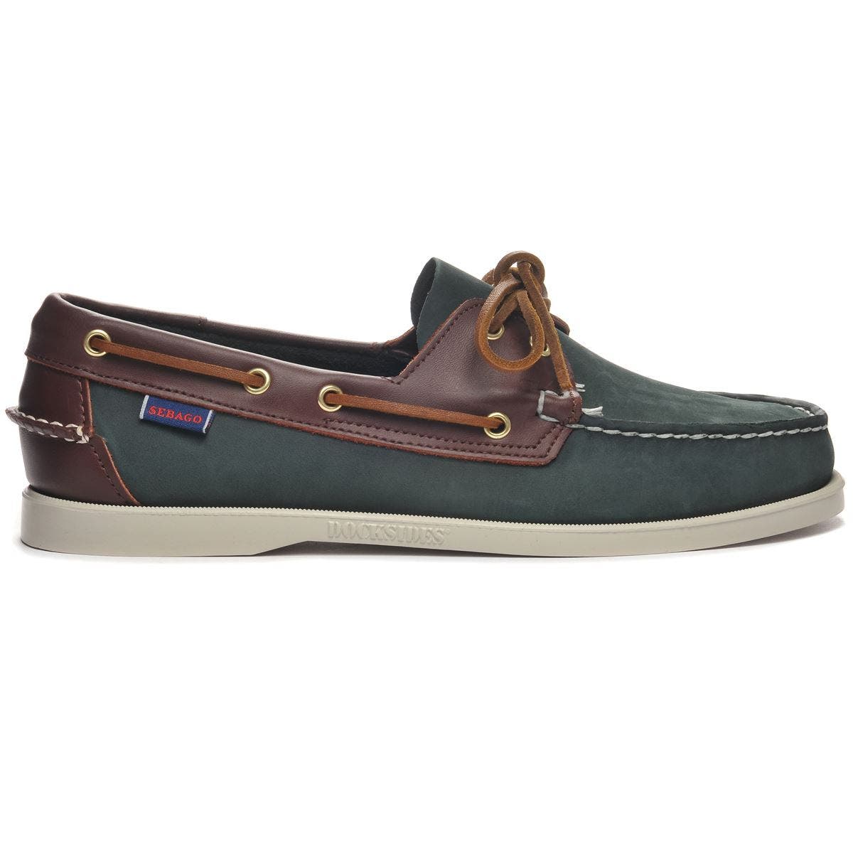 Sebago Portland Spinnaker Nbk Fgl Boat Shoes, Main, color, Blue Navy-Dk Brown