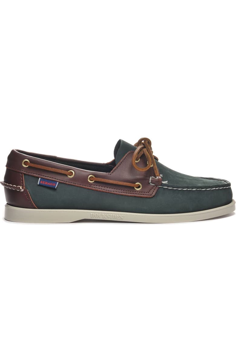 Sebago Portland Spinnaker Nbk Fgl Boat Shoes, Main, color, Blue Navy-Dk Brown