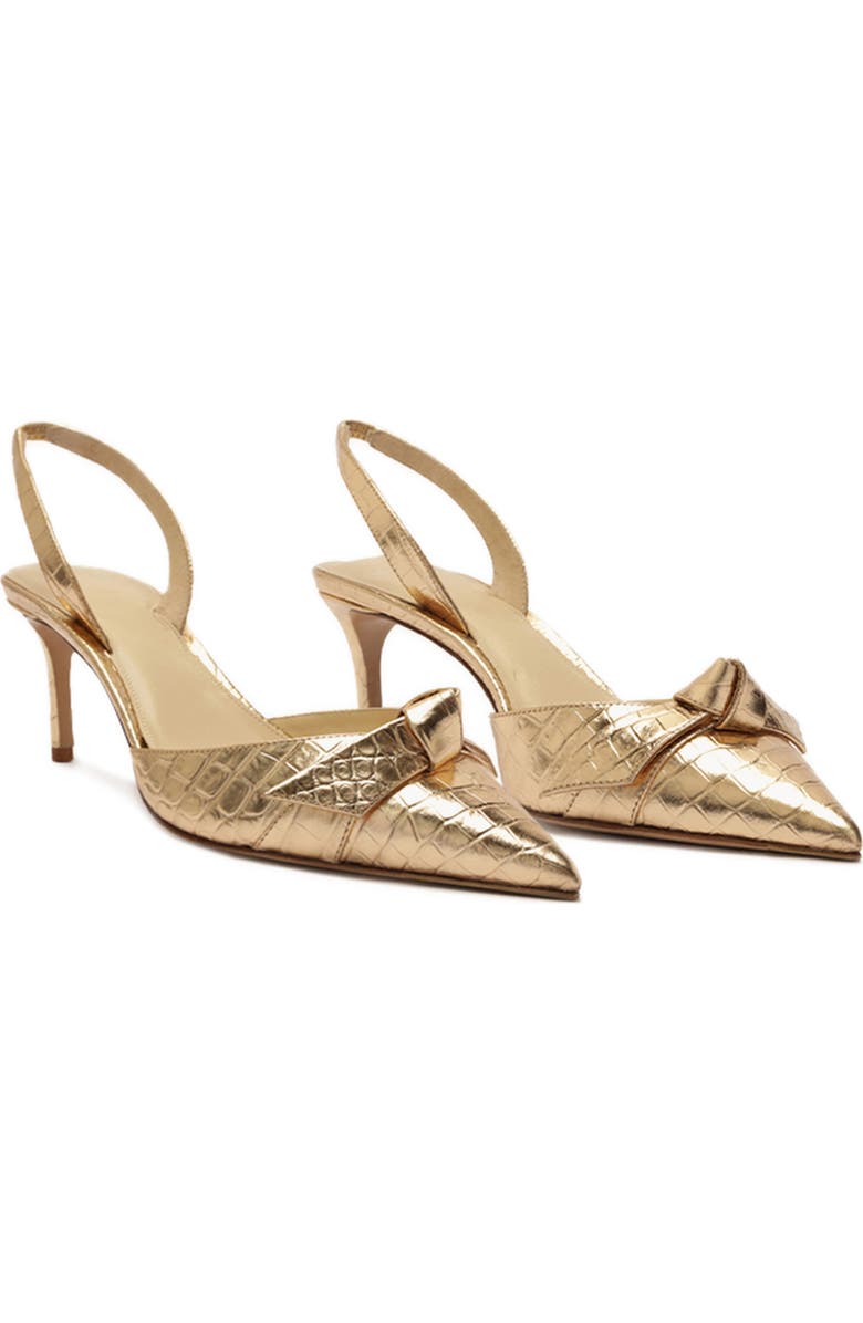 Alexandre Birman Clarita Croc Embossed Slingback Pump, Main, color,
