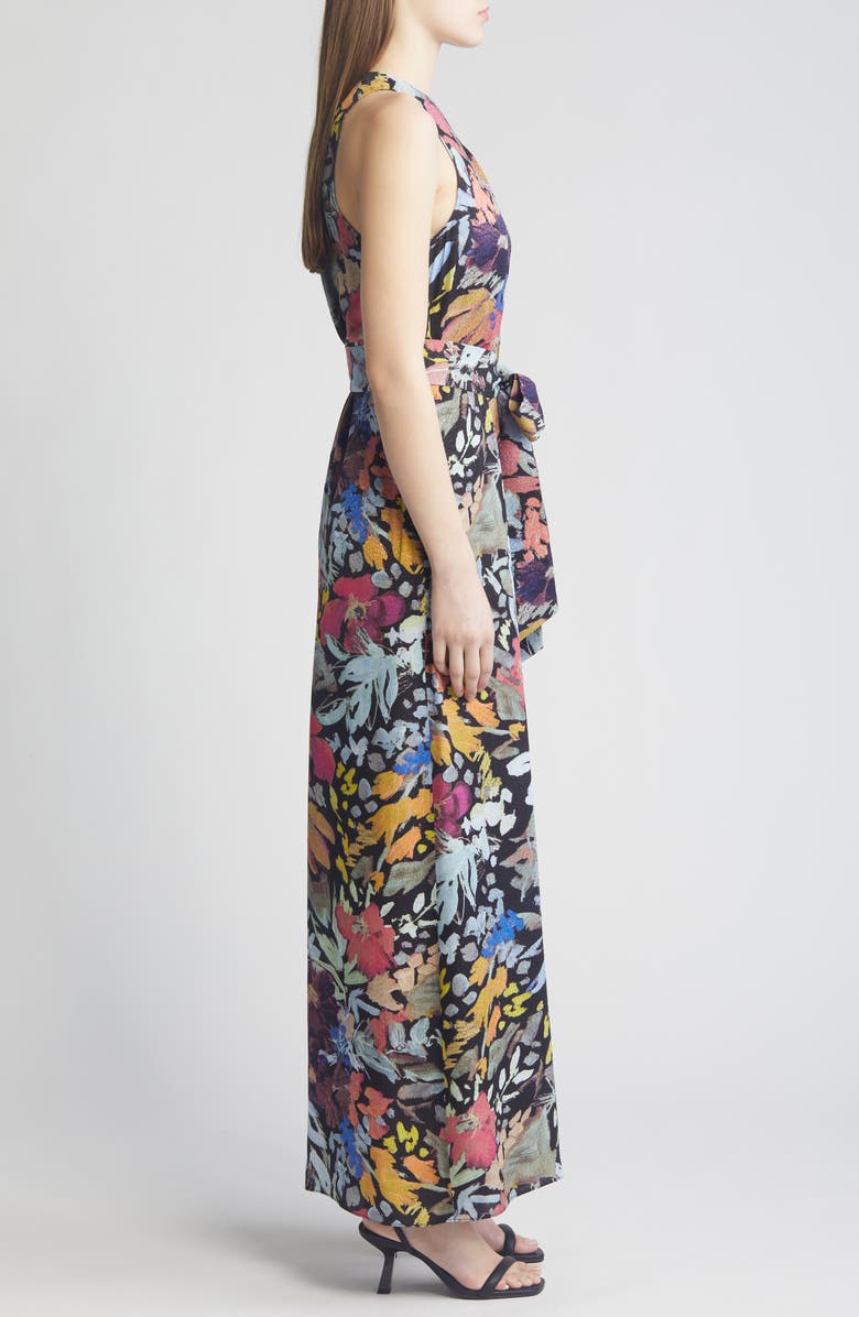 Ted Baker London Orta Floral Sleeveless Wide Leg Chiffon Jumpsuit, Alternate, color, 