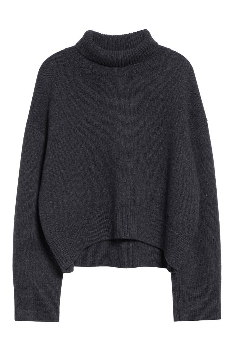Jonah Cashmere Turtleneck Sweater, Alternate, color, CHARCOAL
