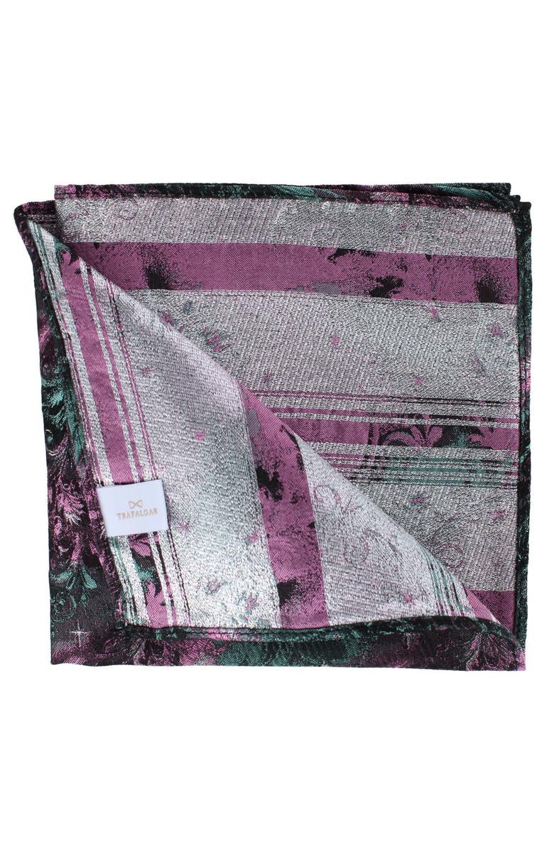 Trafalgar The Arcane Storm Silk Novelty 12x12 Pocket Square, Alternate, color, Multiple