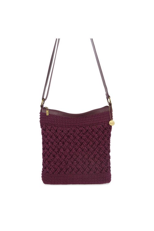 The Sak Lucia Crossbody Hand Crochet Bag In Burgundy