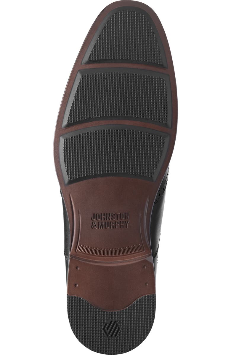 Johnston & Murphy Reeve Wingtip Slip-On Shoe, Alternate, color, Black Full Grain