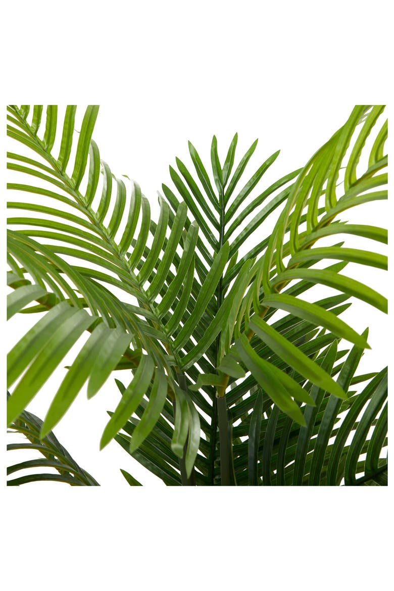 Green Faux Foliage Artificial Palm Tree, Alternate, color, GREEN