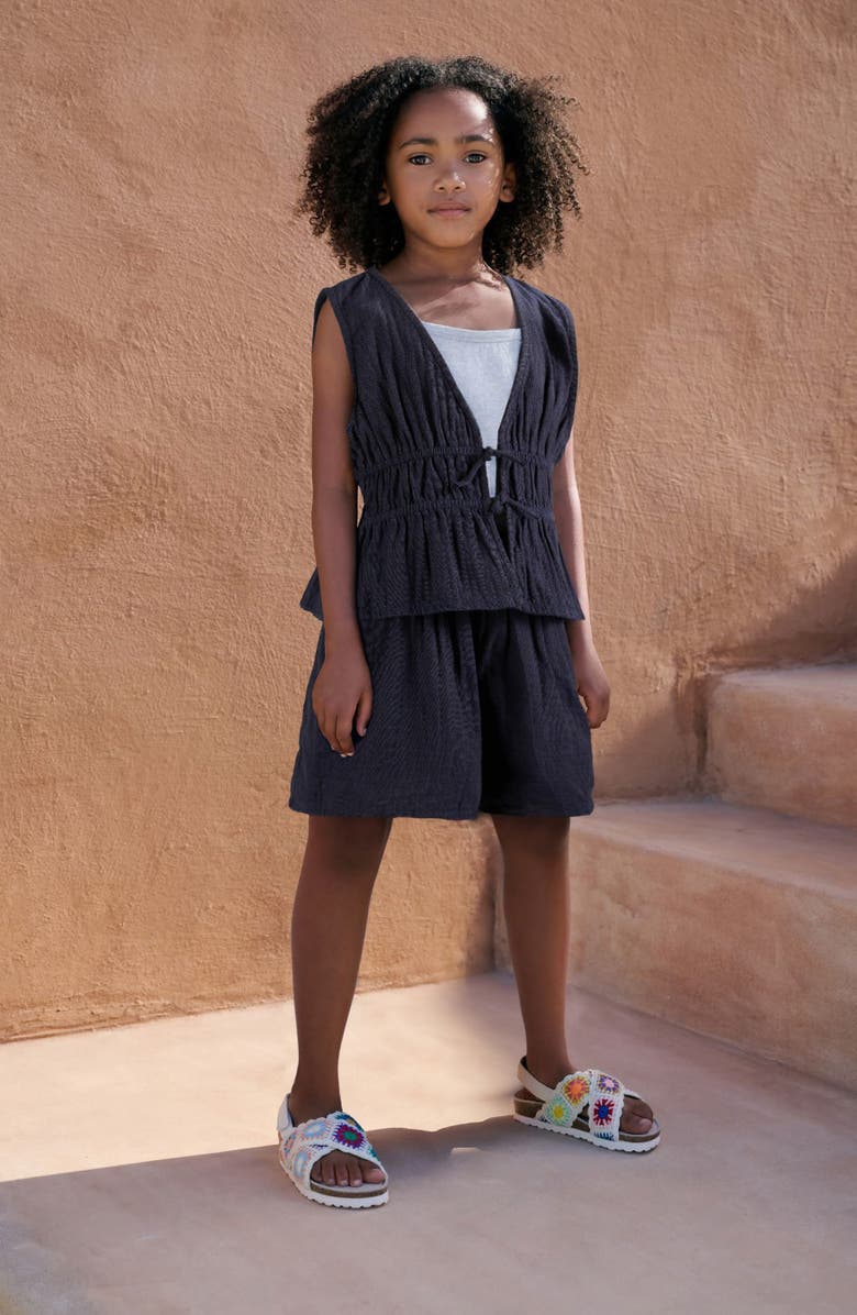 NEXT Kids' Sleeveless Top, Vest & Shorts Set, Alternate, color, Blue