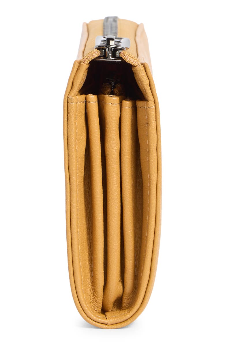 Longchamp Le Pilage Cuir Zip Wallet, Alternate, color, Honey