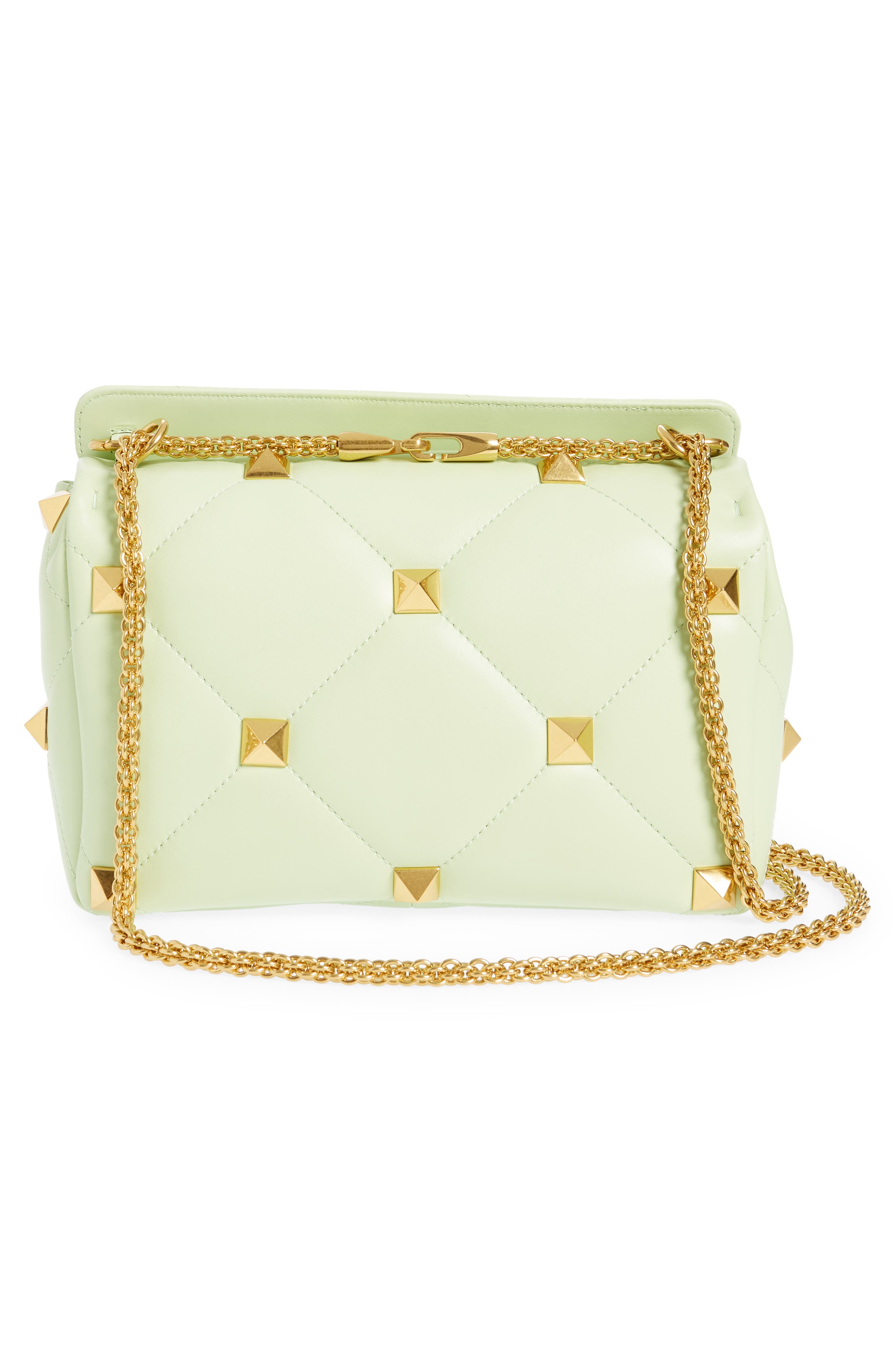 Valentino Garavani Large Roman Stud Shoulder Bag, Alternate, color, 