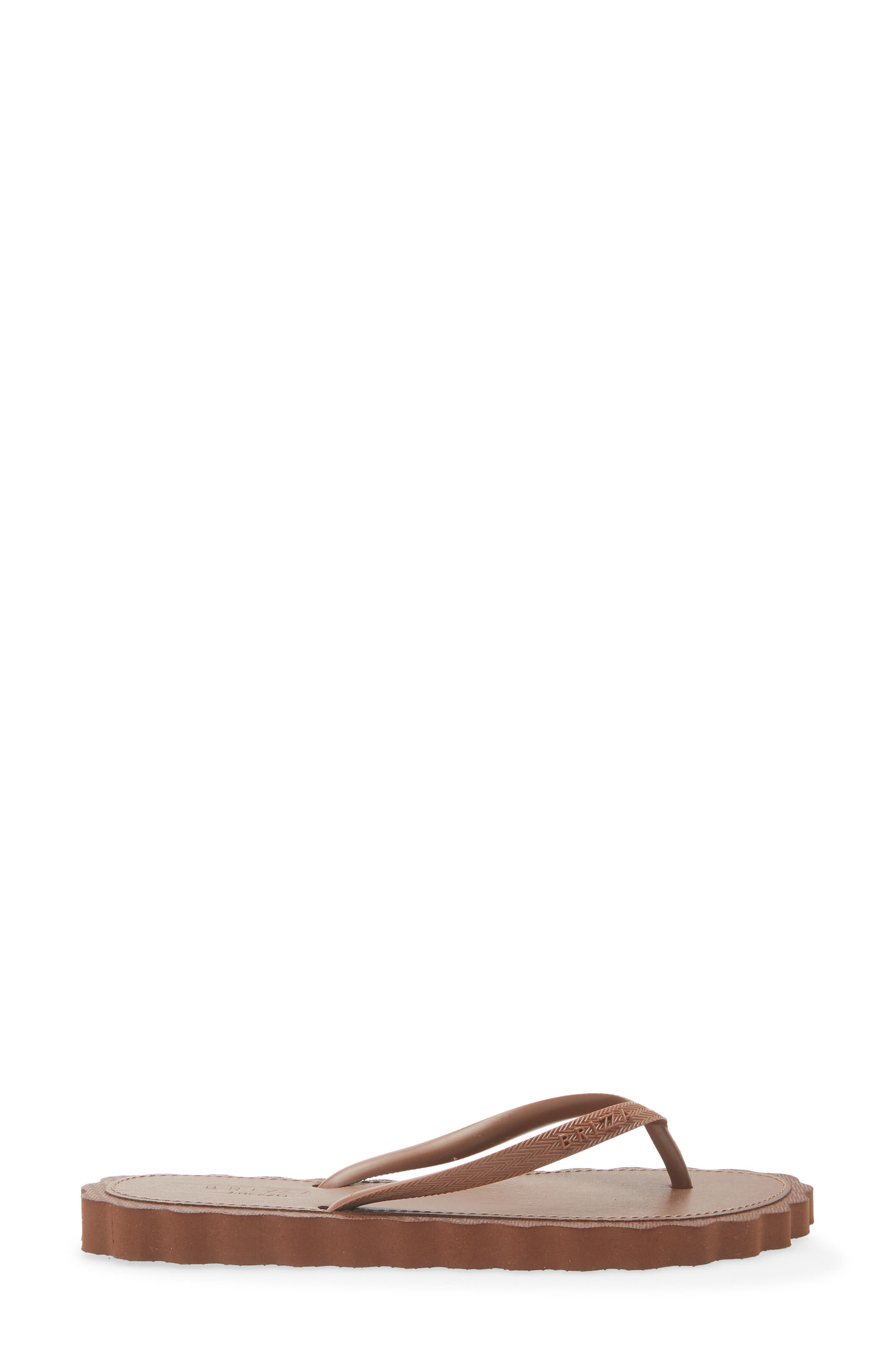 Cookie Cutter Flip Flop, Alternate, color, BROWN