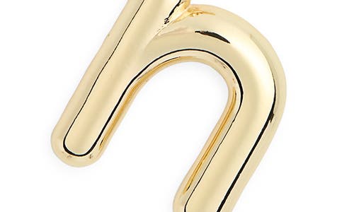 Leith Lowercase Initial Bubble Pendant Necklace In Gold