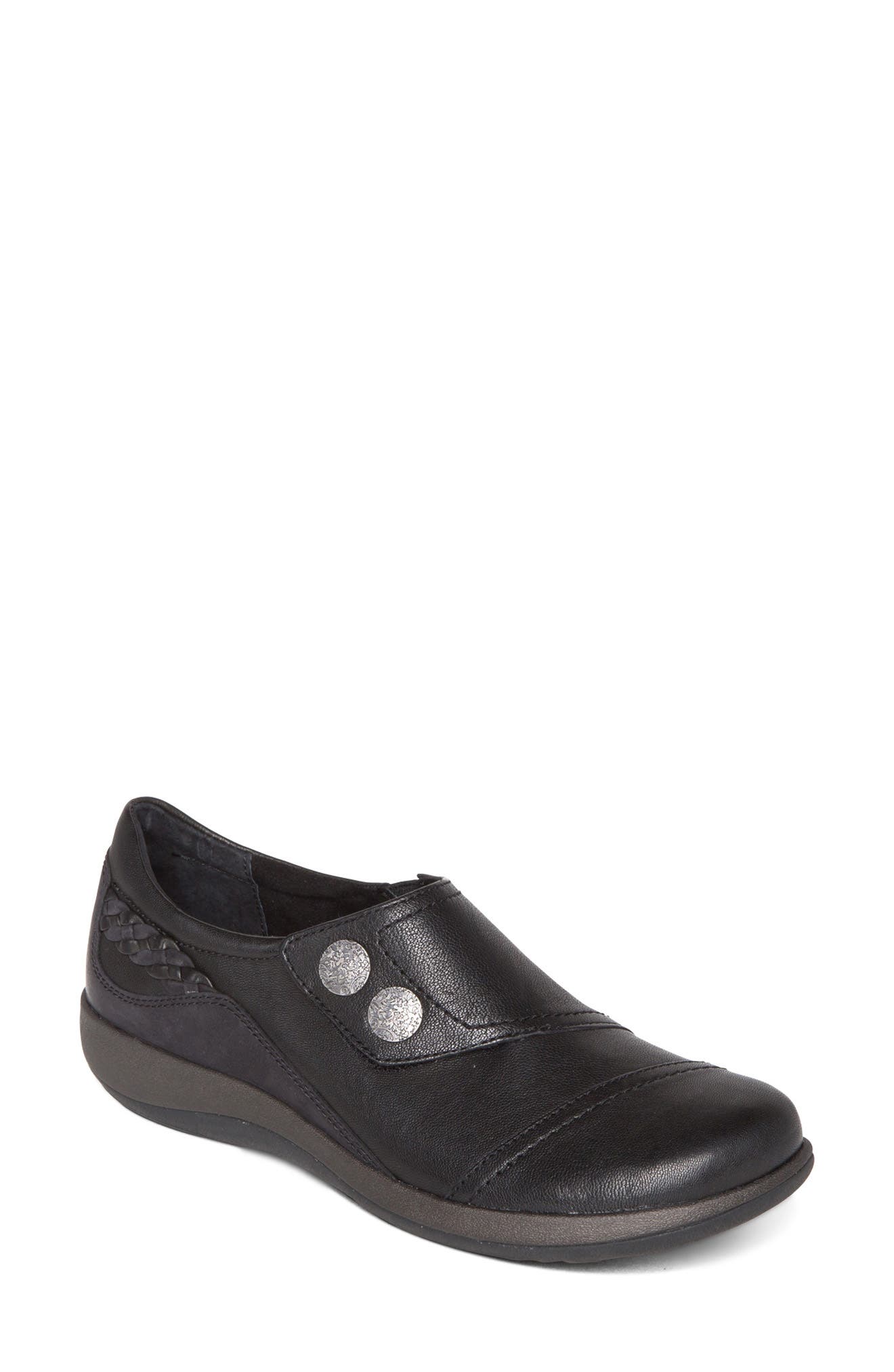 Aetrex Karina Monk Strap Flat, Main, color, 