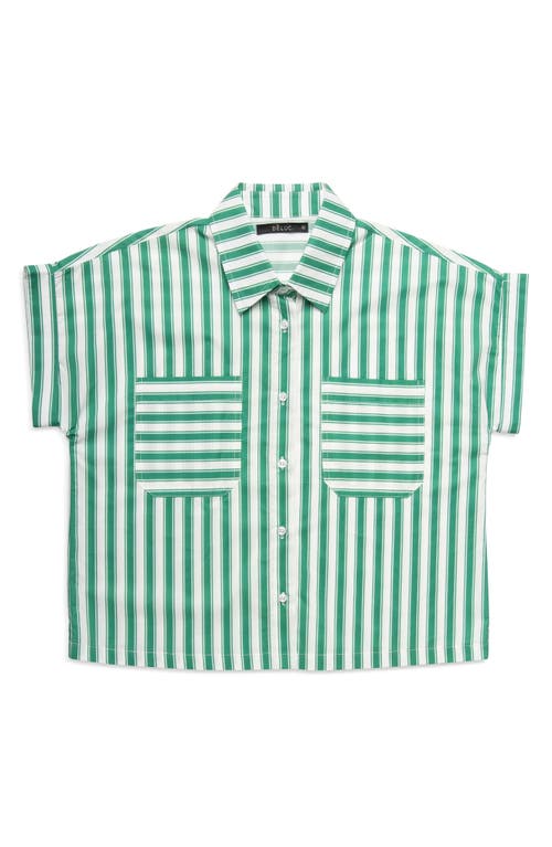 DELUC DELUC NOLA STRIPE BOXY SHIRT 