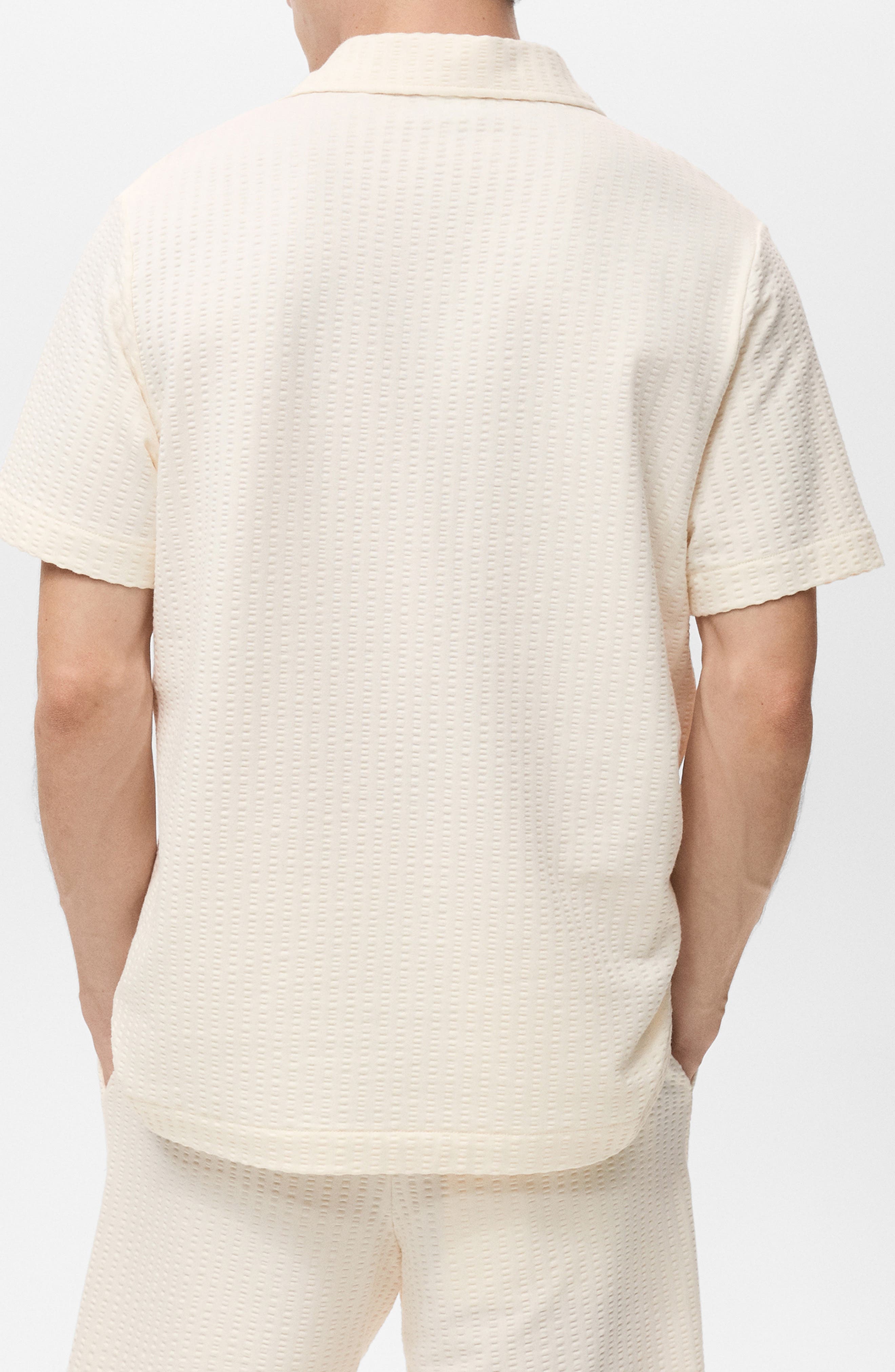 Seersucker Johnny Collar Polo - image 2
