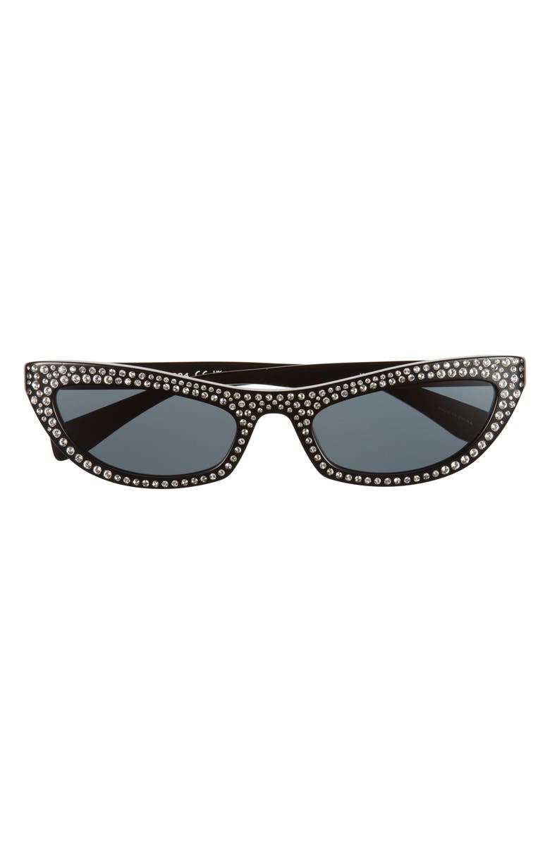 Marc Jacobs 54mm Cat Eye Sunglasses, Main, color, Black Crystal