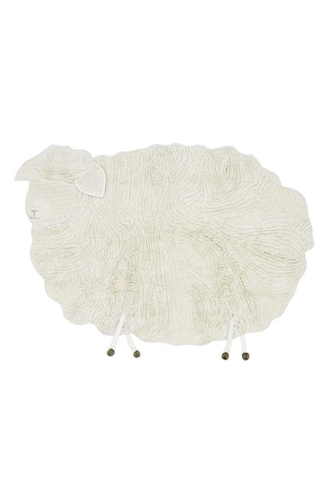 Washable Sheep Wool Sheep Rug