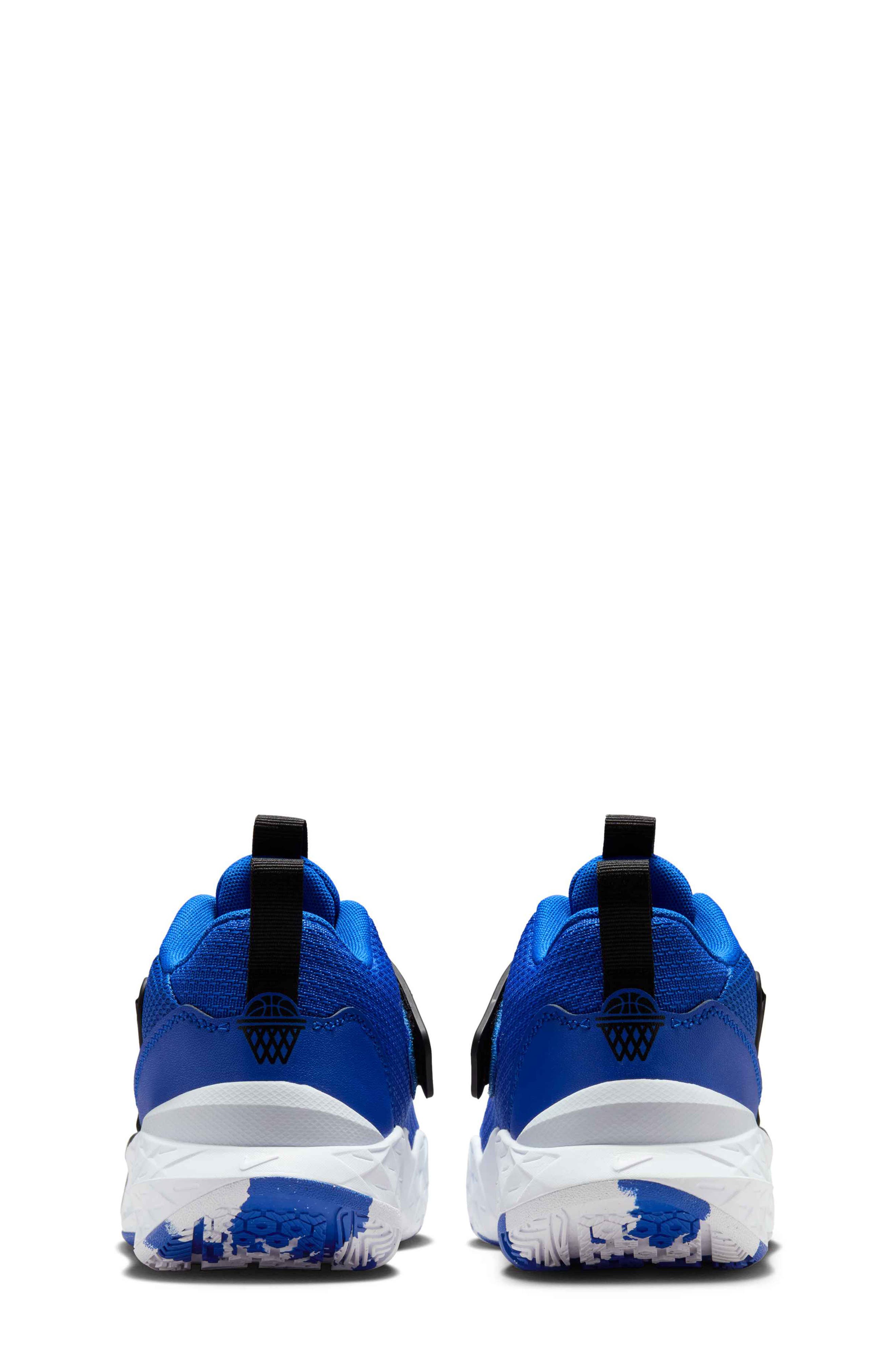 Nike Kids' Team Hustle D 12 Basketball Shoe, Alternate, color, 400 Game Royal/Black/White