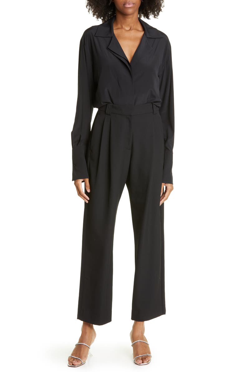 A.L.C. Diana Long Sleeve Silk Blend Bodysuit, Alternate, color, 