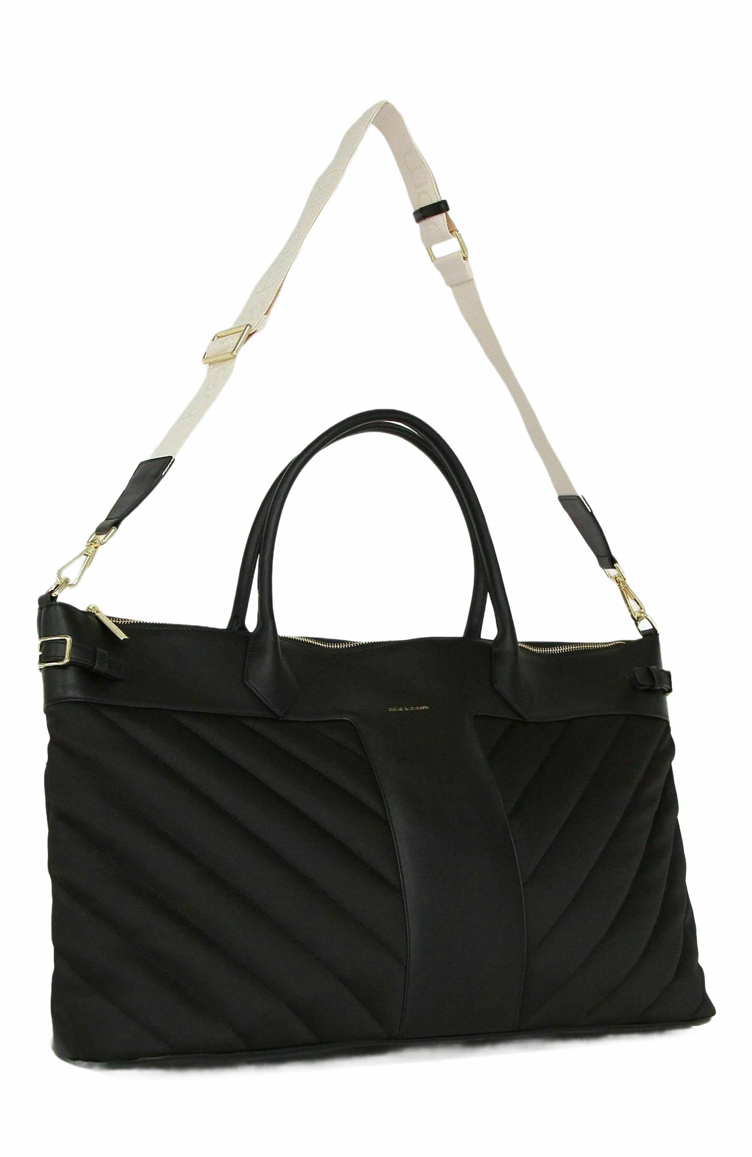 Belle & Bloom Meet Me in Paris Weekender Bag, Alternate, color, Black